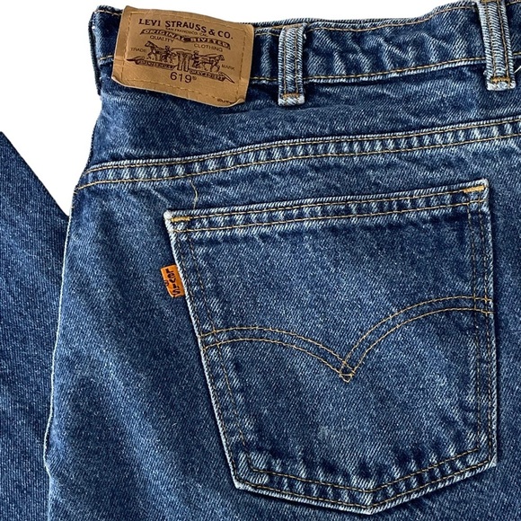 Levi's Vintage 619 Orange Tab Made in Canada 100% Cotton - Picture 2 of 9